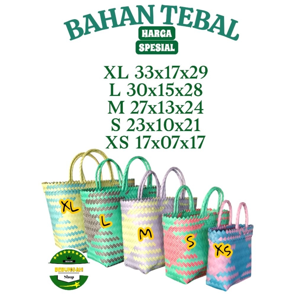 TAS ANYAMAN HAMPERS MURAH TAS ANYAMAN PLASTIK LURIK DAN GLOSSY TAS SOUVENIR  TAS ASUL ASUL TAS WANIT