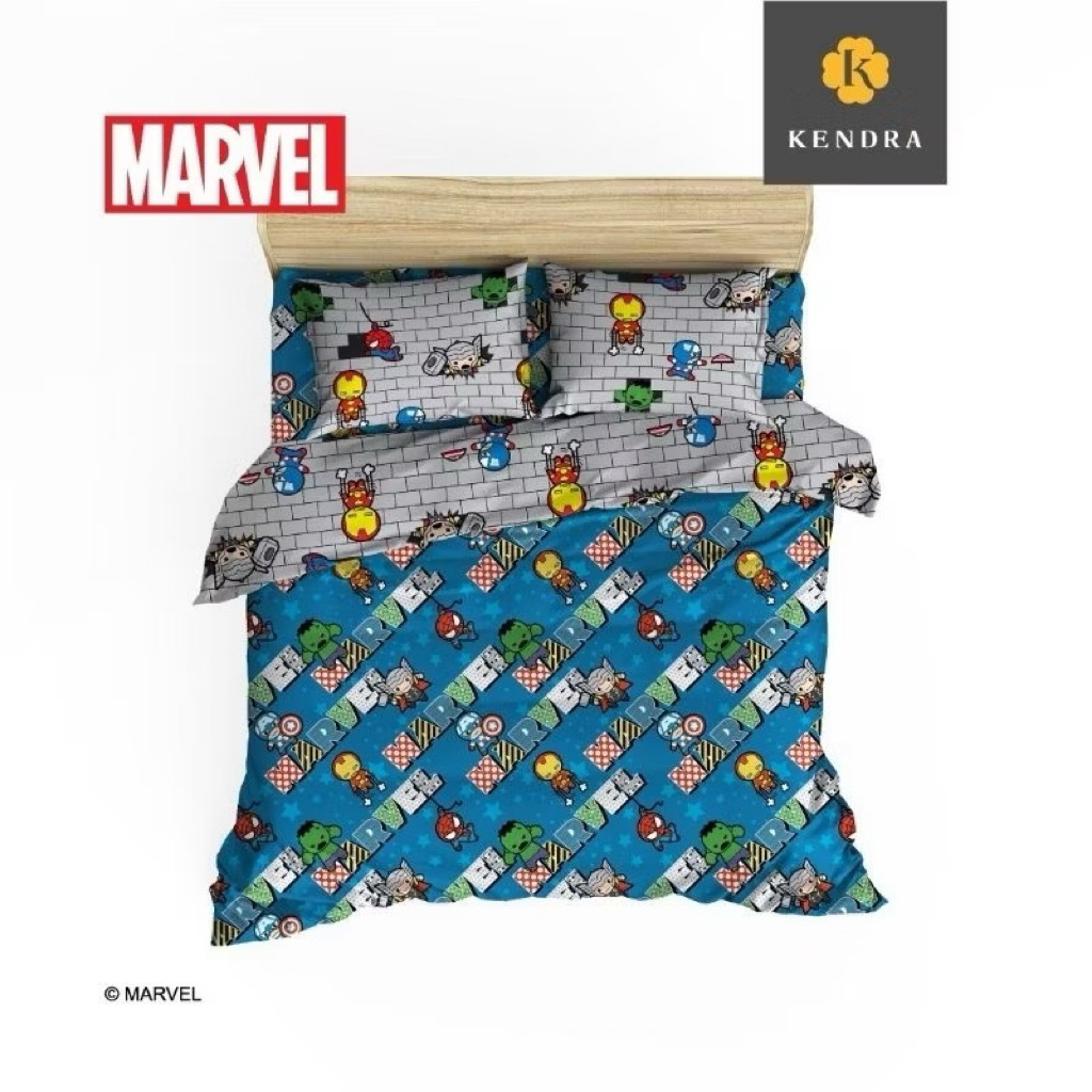 Sprei Kendra king 180x200 / Queen 160x200 Motif Iron Man, Hulk
