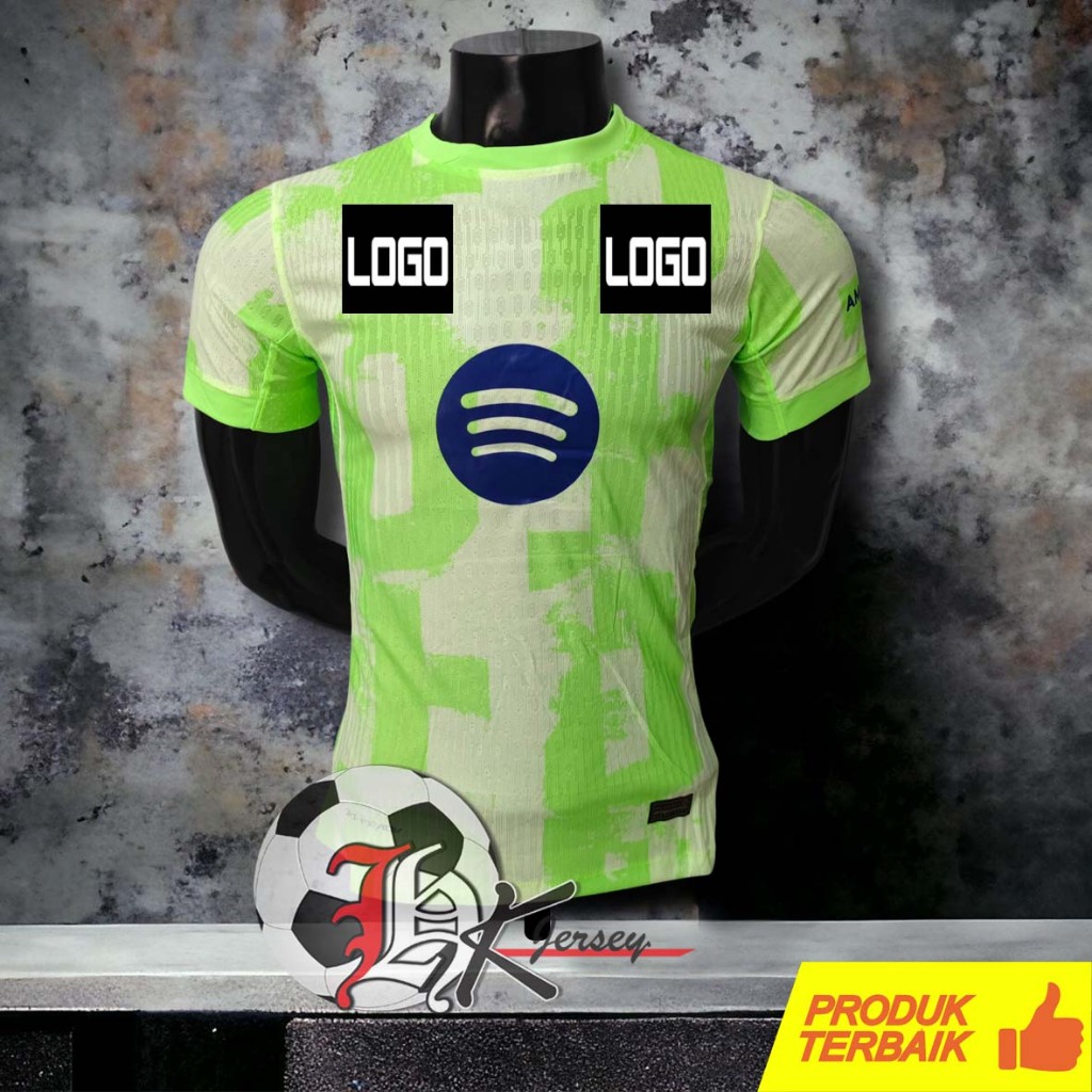 JERSEY BOLA BARCELONA 3RD PLAYER ISSUE 2024/2025 GRADE ORI