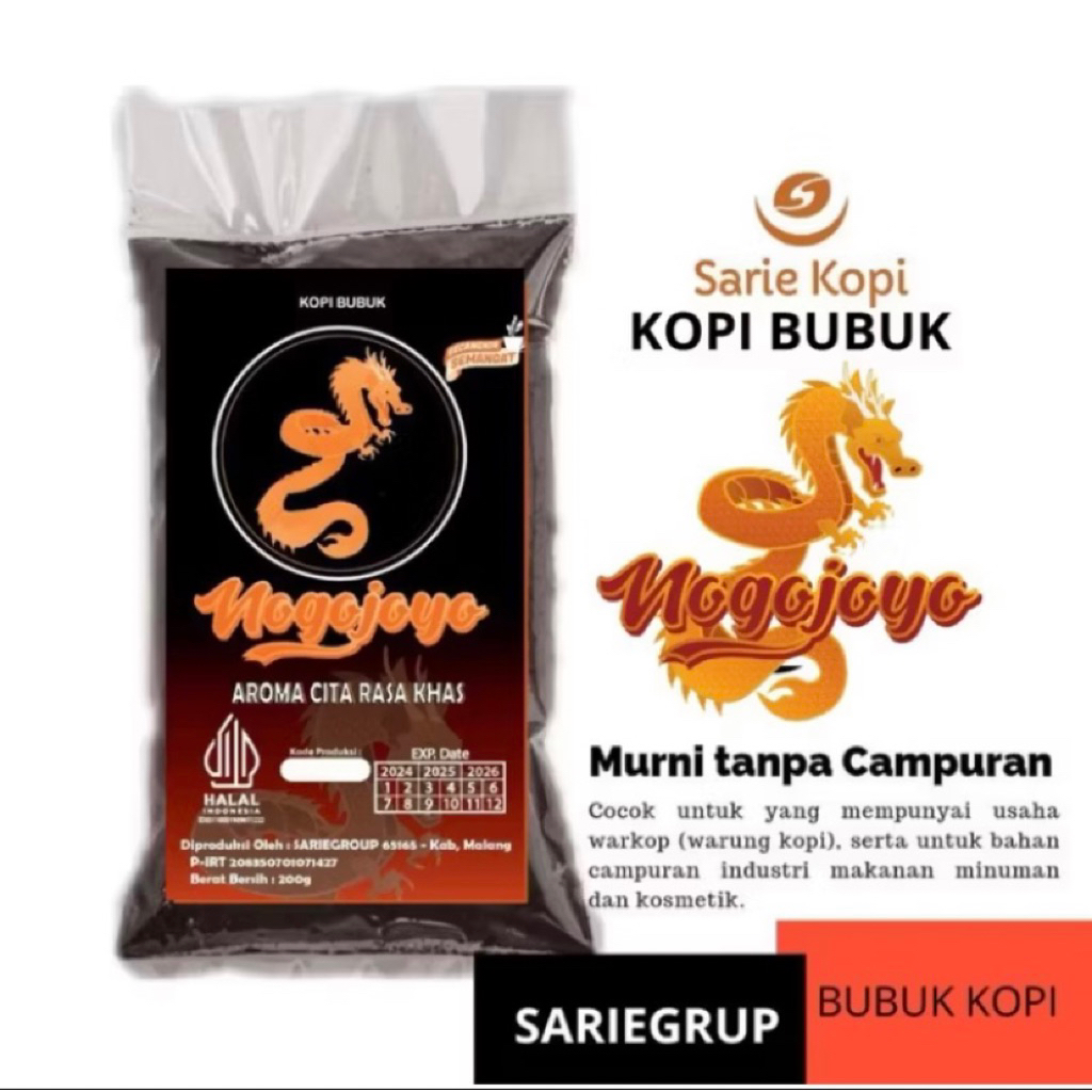 

KOPI BUBUK MURNI TERMURAH NOGOJOYO 2 KG DAN 4 KG