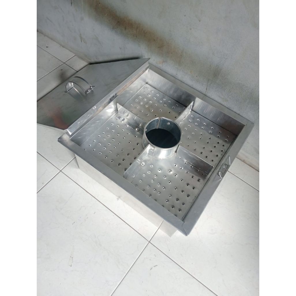 dandang pentol/dandang bakso malang sekat 4 ukuran 35x35cm alumunium