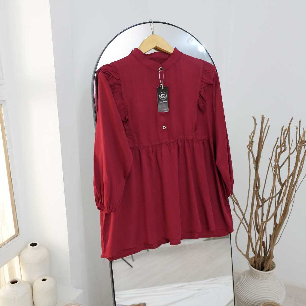 LILY BLOUSE/ KEMEJA WANITA TERBARU/ BLOUSE TERBARU BAHAN RAYON/ KEMEJA RAYON BUSUI/ ATASAN WANITA KE