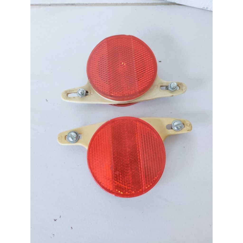 Reflektor lampu matakucing velg bintang cat eye wheelset sepeda oldschool bmx osbmx NOS taiwan roadb