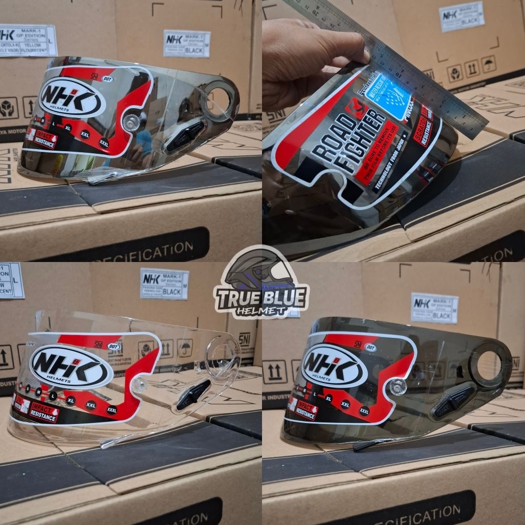 Visor / Kaca Flat Helm NHK Terminator TT Ring / NHK GP Pro Ring Original
