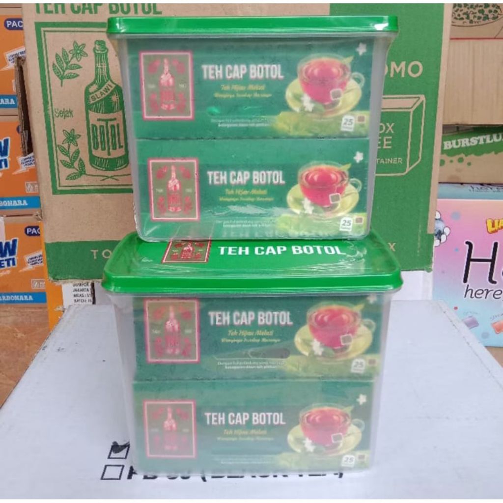 

Teh Cap Botol Hijau 25 bag× 2 FREE Toples