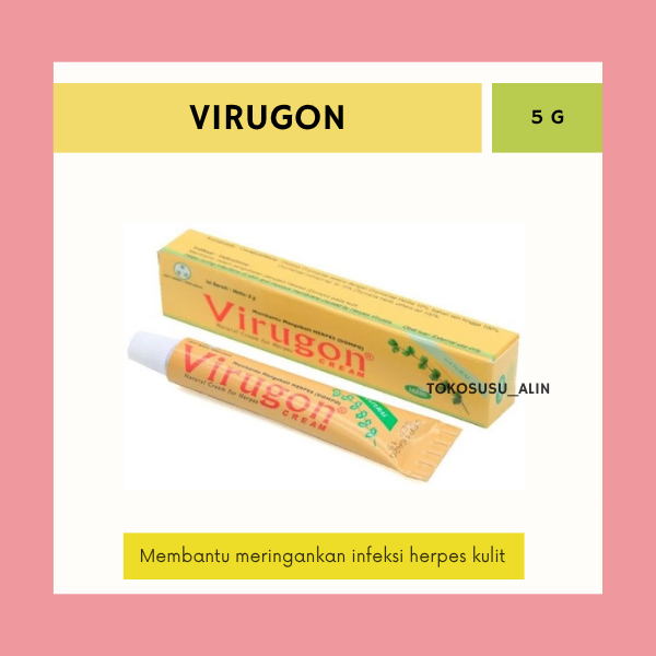 VIRUGON CREAM 5 GRAM / SALEP HERPES PADA KULIT