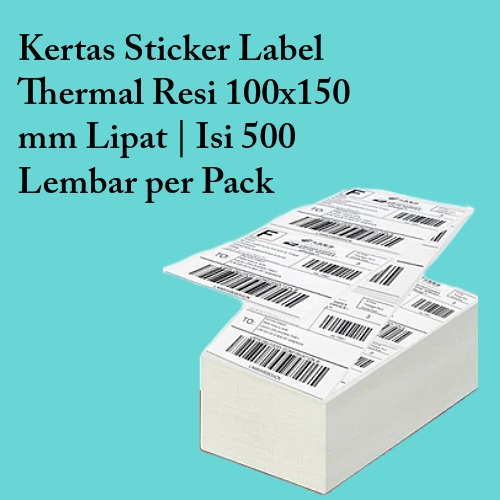 

Ay00! Label Thermal 100x150 Ukuran A6 Isi 500 Per 1 Roll