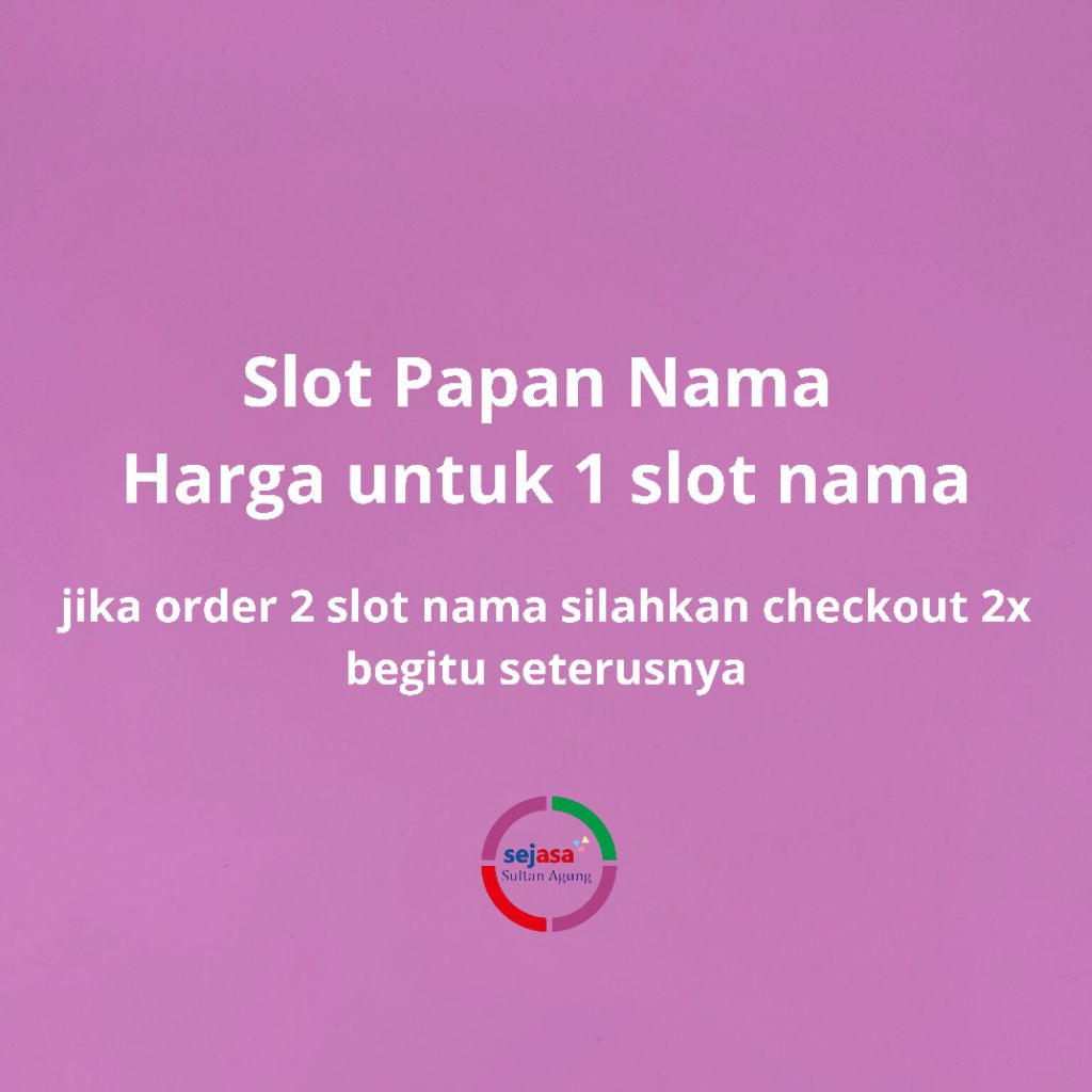 

Custom Slot Papan Nama | Slot Papan Nama Akrlik | Custom Papan Nama