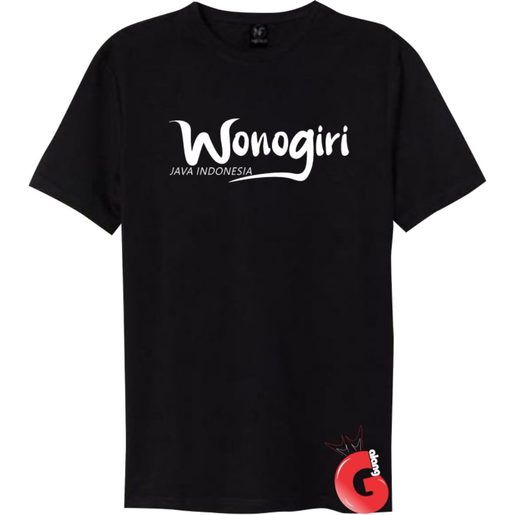 Kaos Wonogiri Java Indonesia/Kaos Distro Wonogiri Pria & Wanita/Kaos Tulisan Wonogiri Indonesia