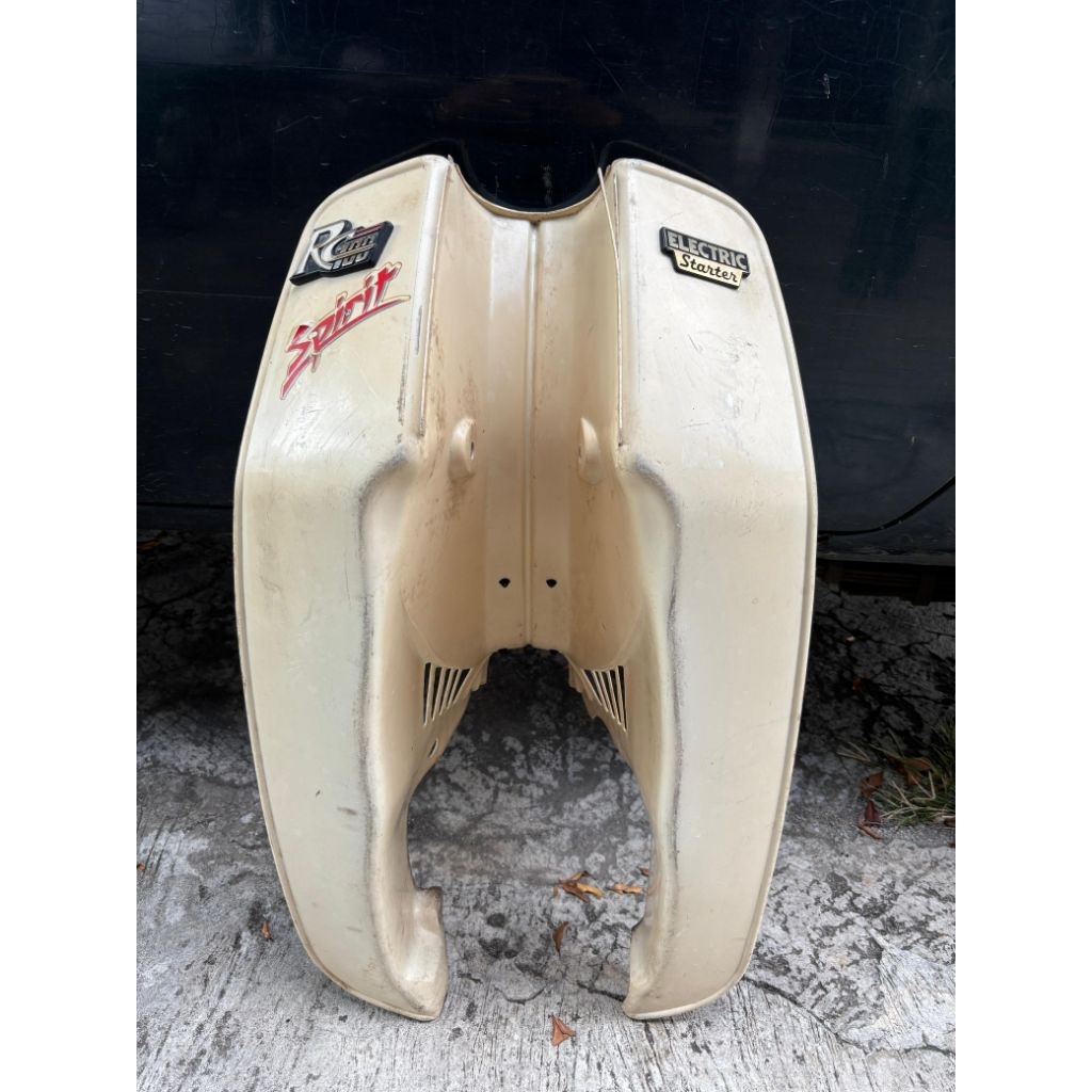 sayap tebeng legshield putih suzuki rc100 original