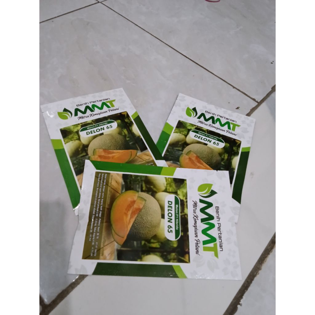 Benih Bibit Melon Orange Delon 65 F1 (Daging Merah) Isi 400 Butir Kadaluarsa. 2026 (Terbaru) - Mitra