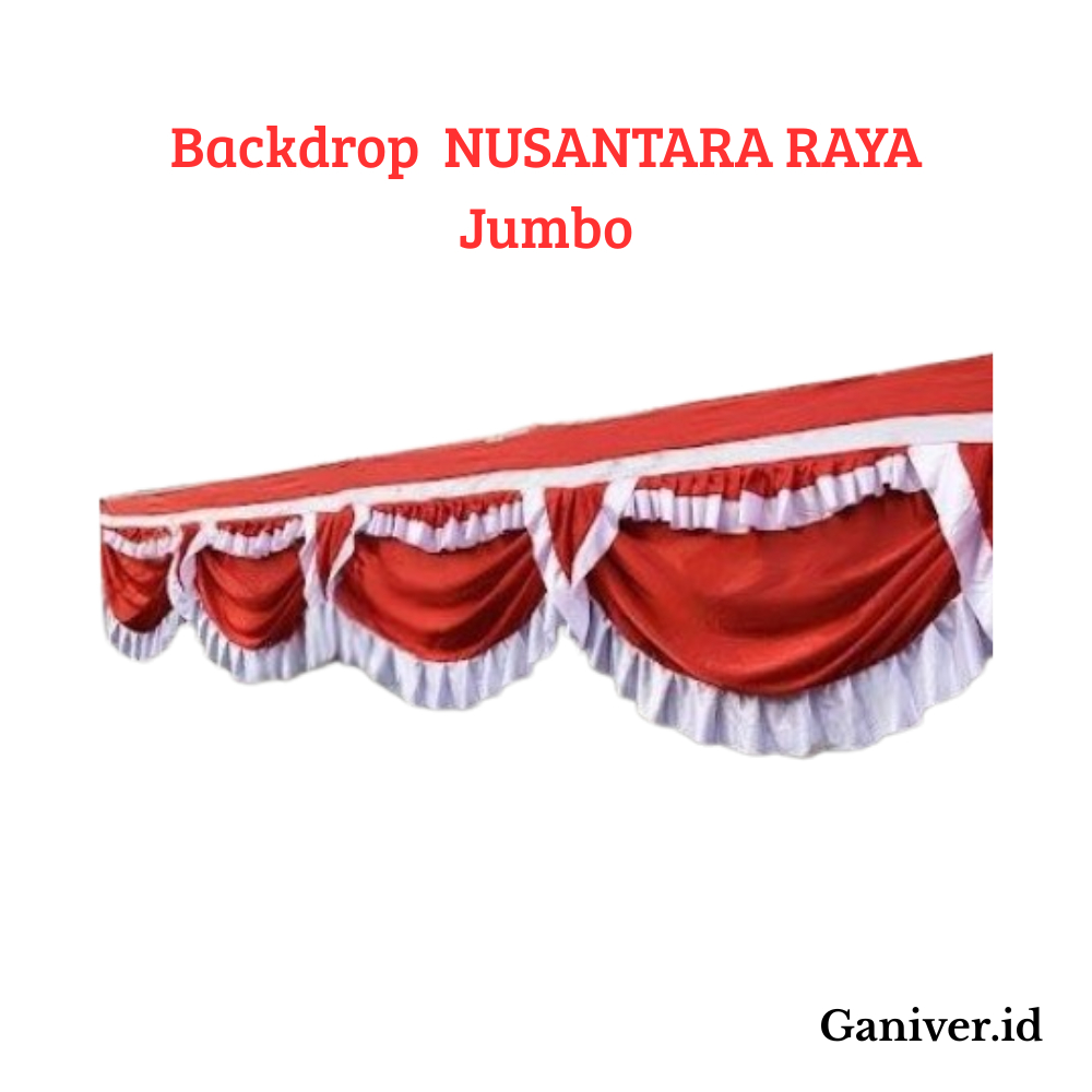 Backdrop Bendera Nusantara Jumbo Dekorasi Atap Kantor Rumah Dinas