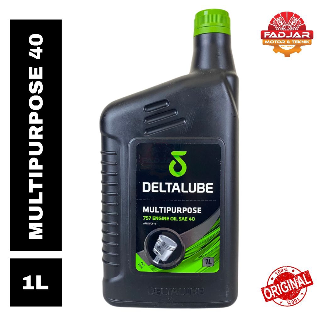 Deltalube Multipurpose 757 SAE 40 - Oli Mesin 1 Liter Original