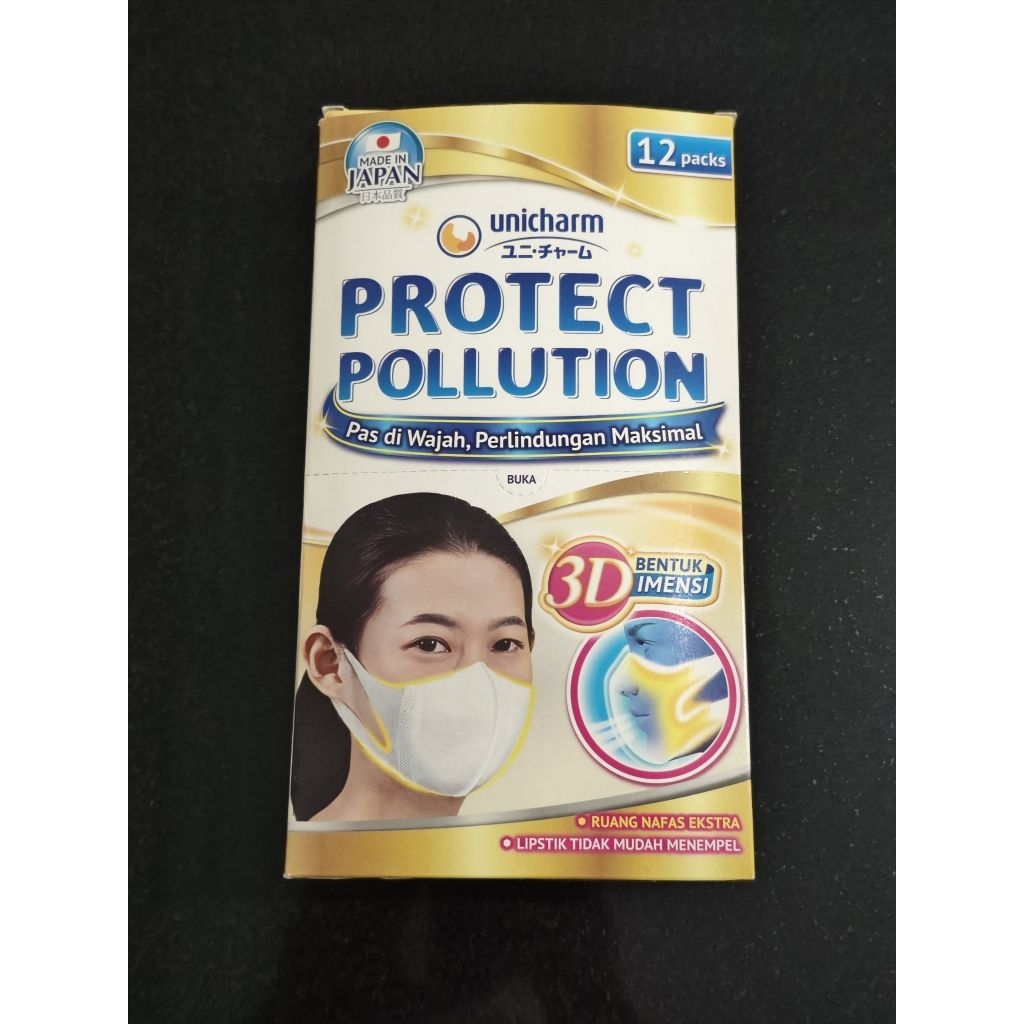 Unicharm Masker 3D Protect Pollution
