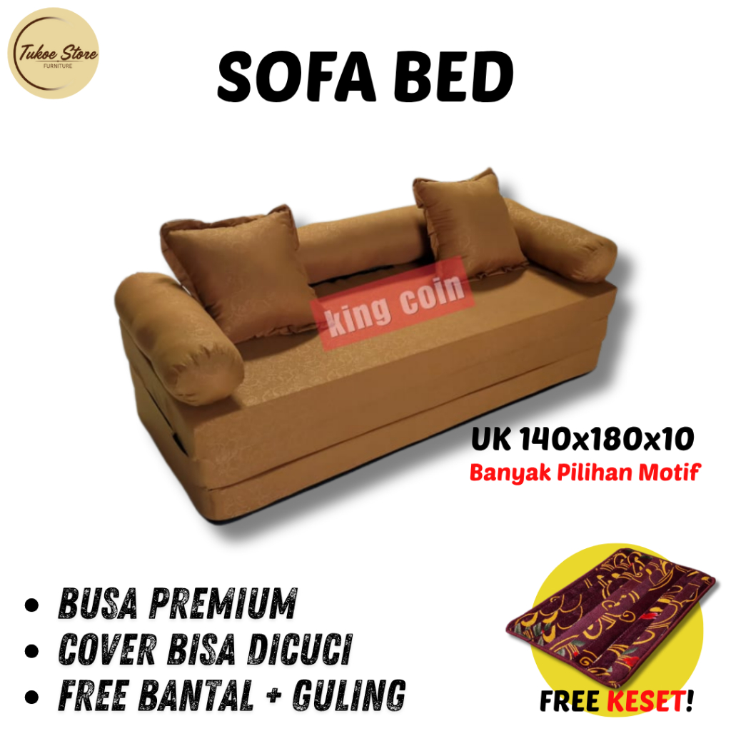 Kasur Busa Minimalis Kasur Lipat Karakter Sofabed Kursi Tamu Multifungsi Busa Tebal Original