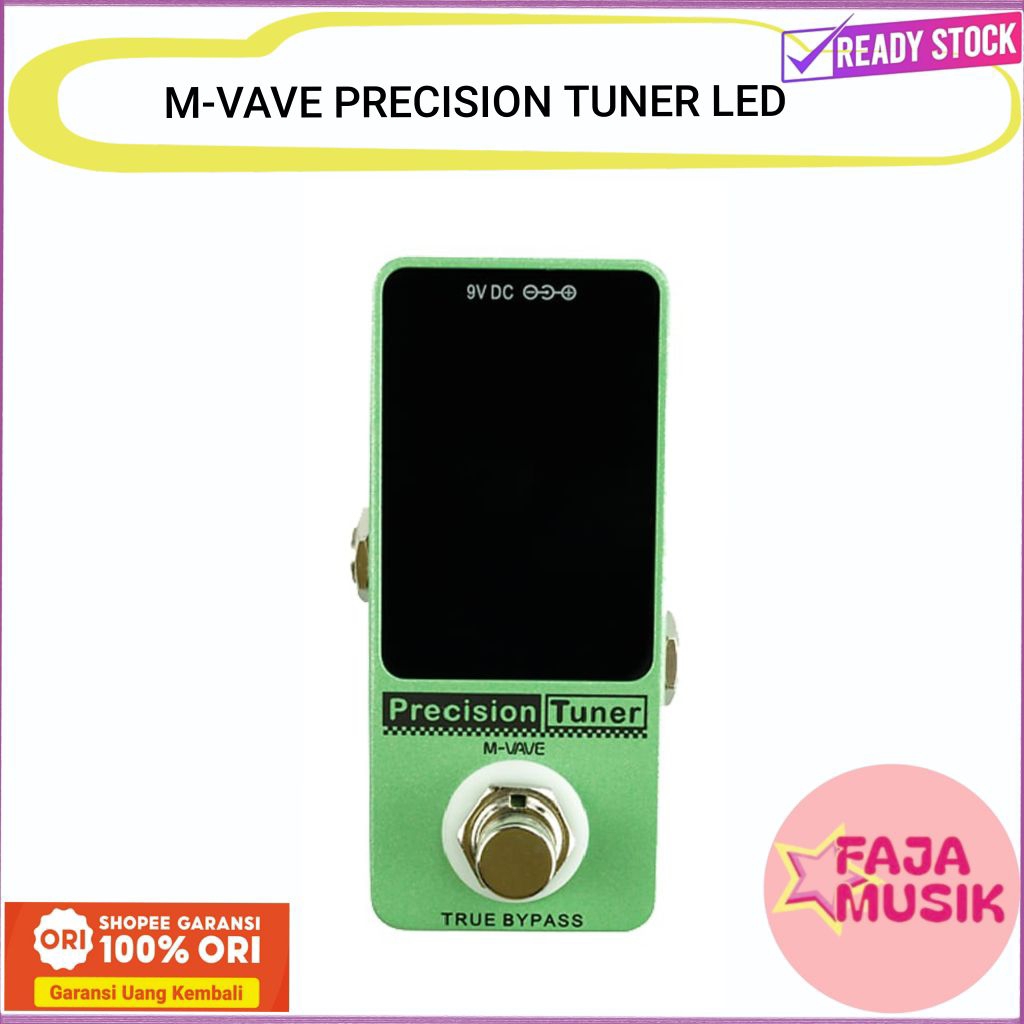 Efek Gitar M-VAVE Precision Tuner LED Chromatic Efek Gitar Akustik Gitar Elektrik Bass Tuning Guitar
