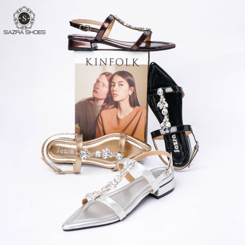 SAZRA -CRISTAL - SANDAL KASUAL WANITA