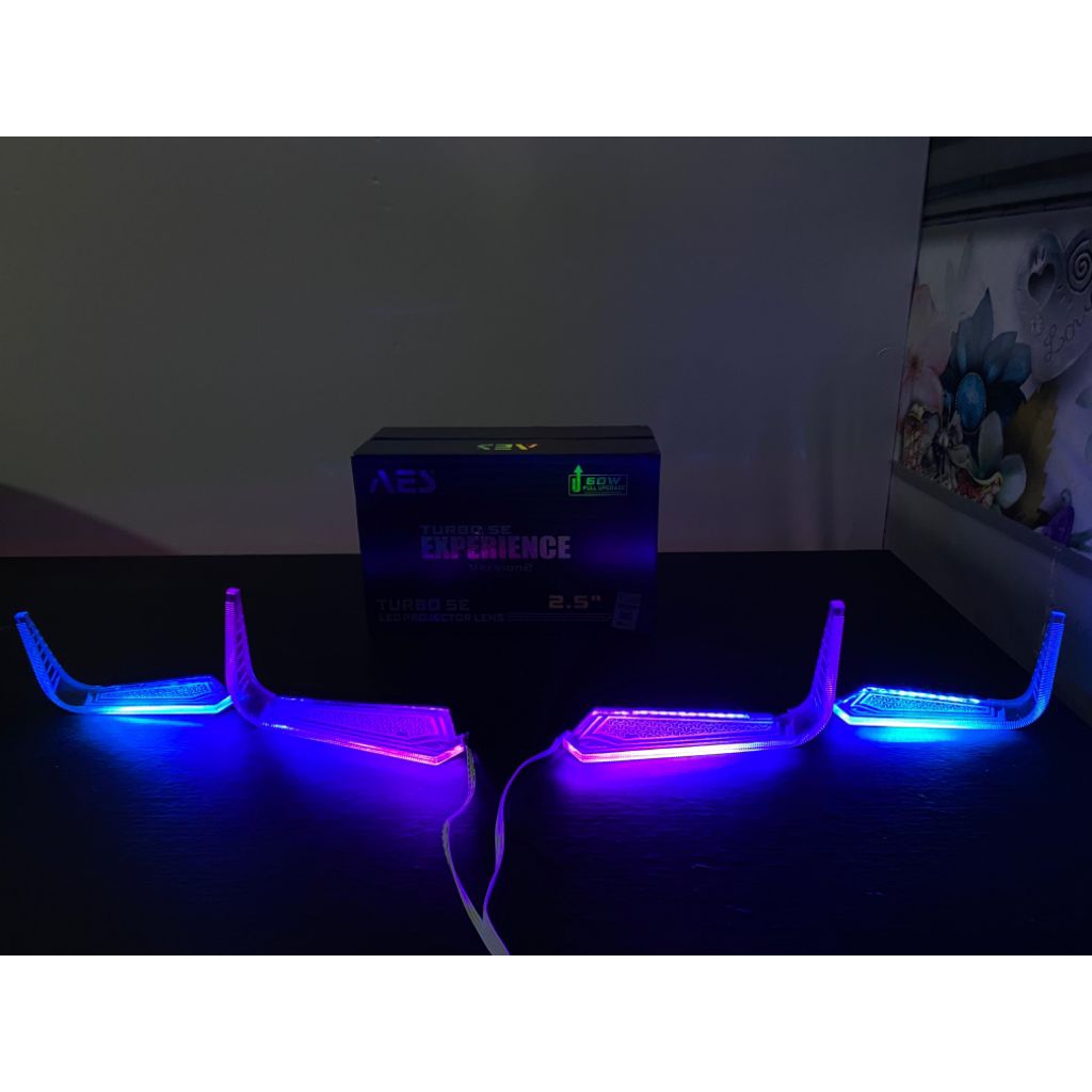 SLIM FRAME L INNOVA REBORN Ungu - LED Depan Mobil Innova Reborn Crystal Akrilik