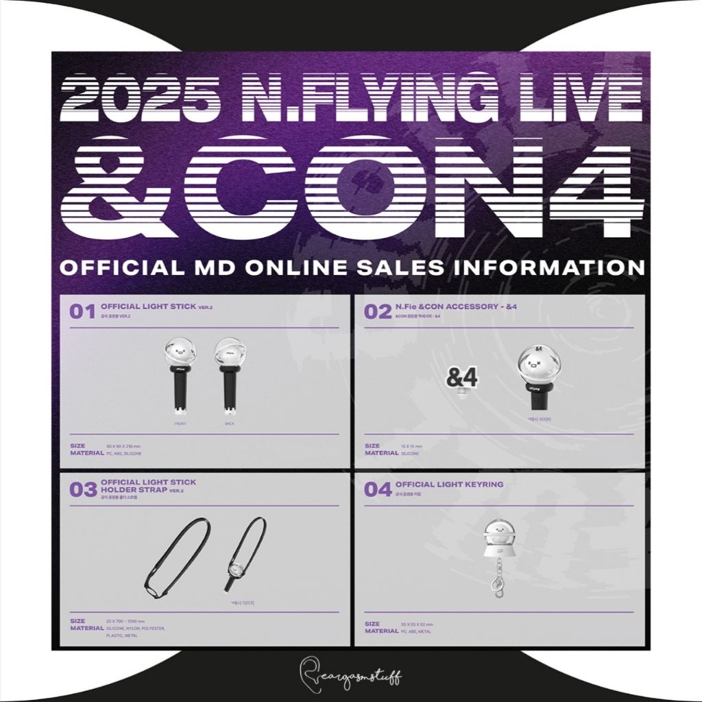 N.FLYING / NFLYING LIVE &CON 4 FULL CIRCLE OFFICIAL MERCHANDISE / MERCH / MD