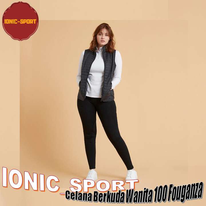 Celana Berkuda Wanita Anak Dan Dewasa Fouganza Jodhpur Celana Joki Berkuda Original - Hitam