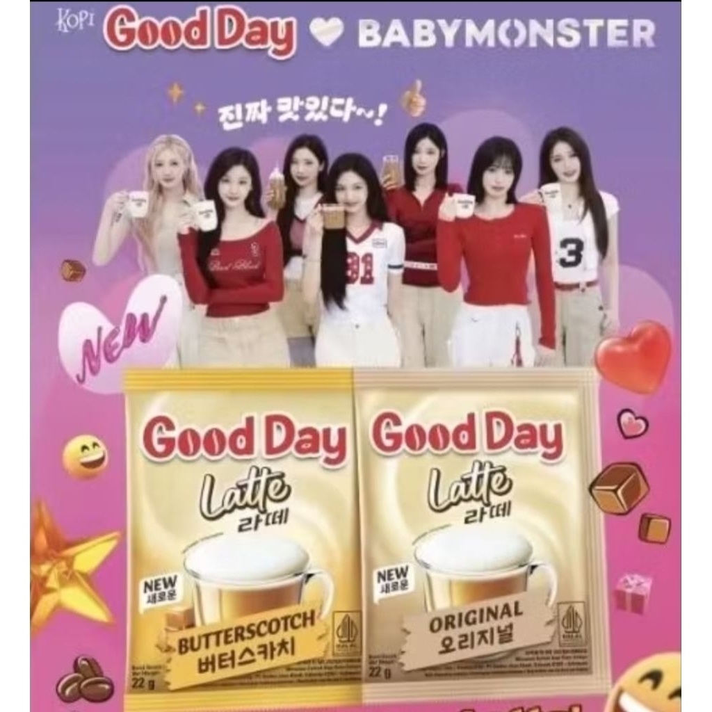 

Kopi Good Day Latte Original dan Butterscotch