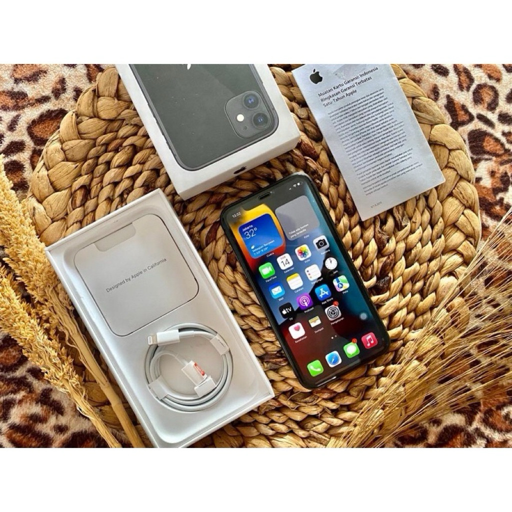 Iphone 11 64gb iBox Fullset original bebas blokir imei