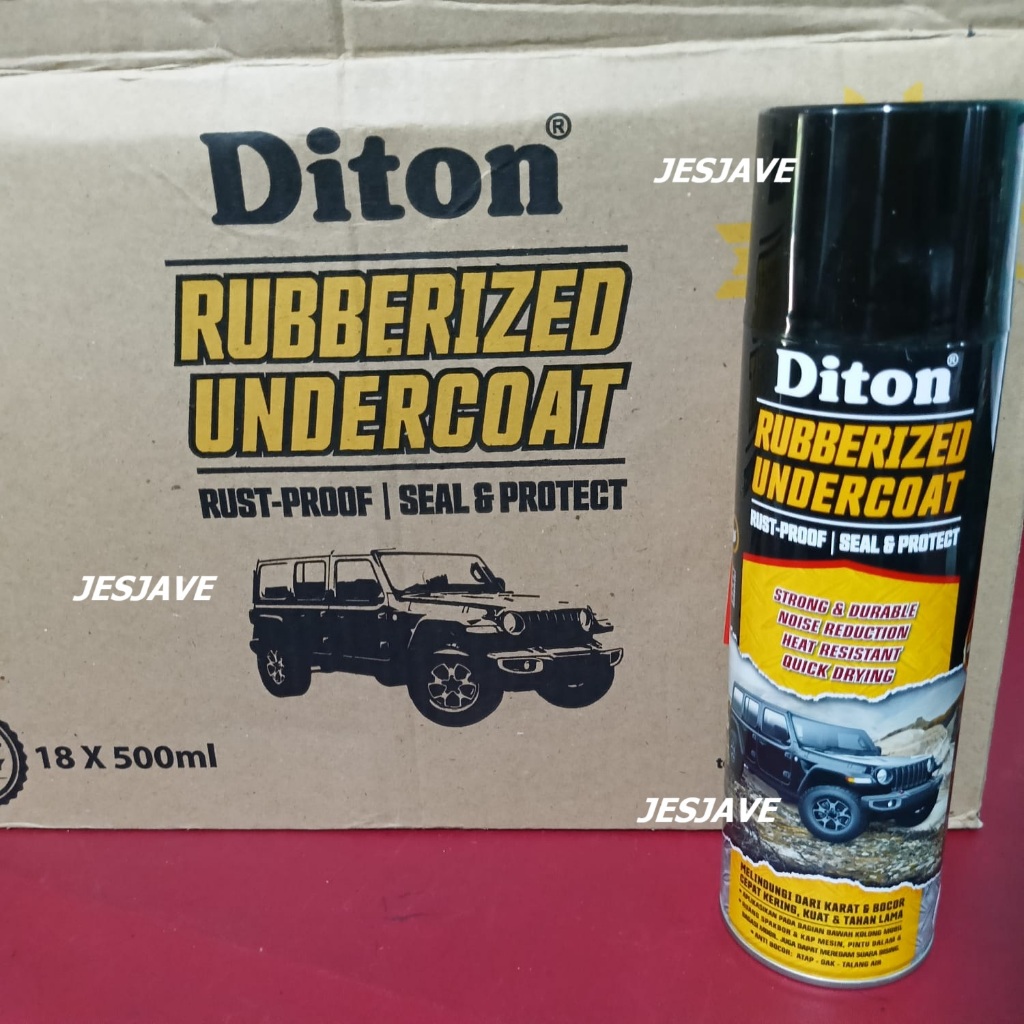 Diton Rubberized Undercoat Cat Semprot Diton Rubber Undercoat Lapisan Rubberized Undercoat (500ml)