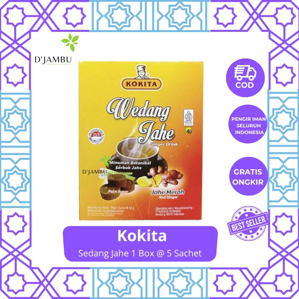 

Kokita Wedang Jahe 1 Box @5 Sachet