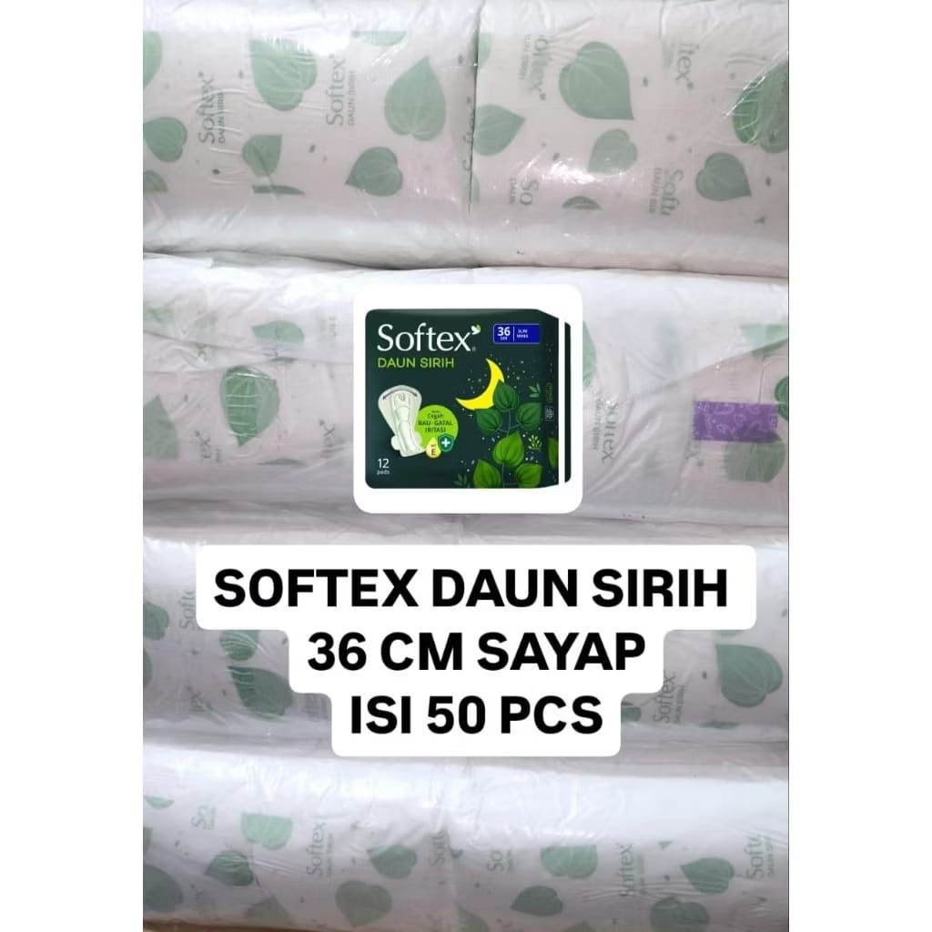 softex 35cm / pembalut night /pembalut malam / softex daun sirih 35cm / softex comfort 35cm