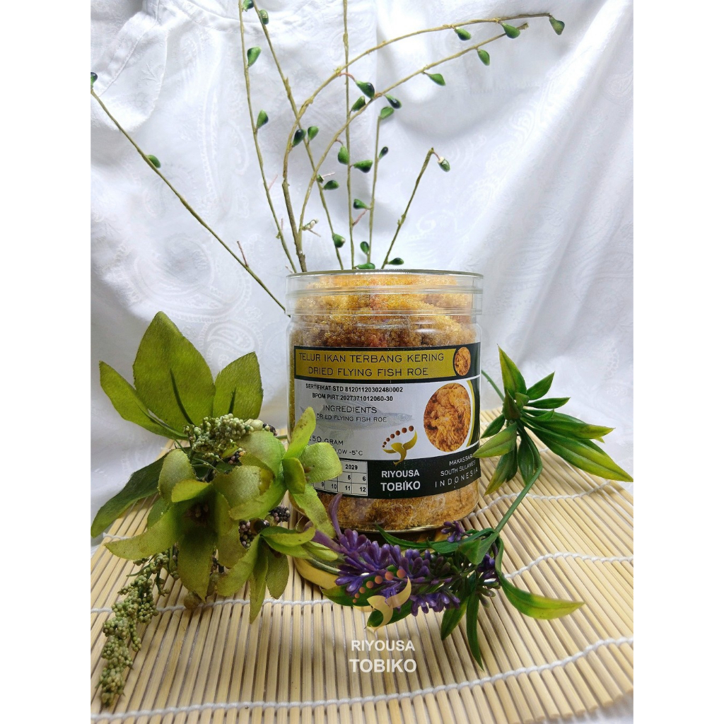 

TELUR IKAN TERBANG SERAT KERING PREMIUM 200 gram