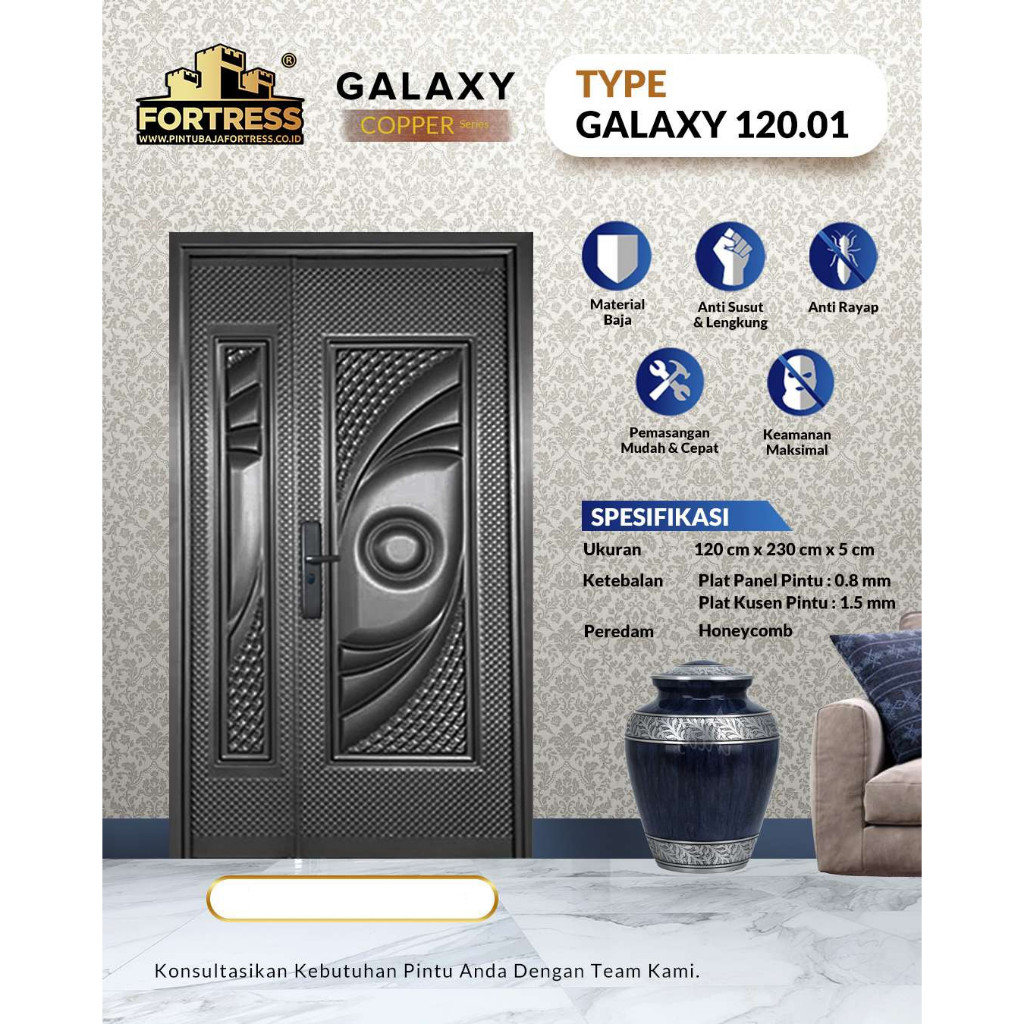 Fortress Pintu Baja Galaxy 120