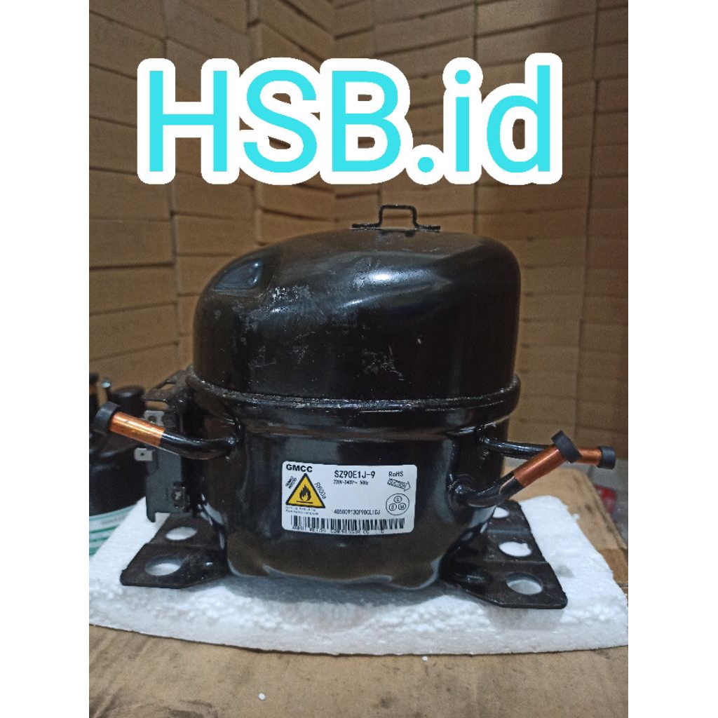 KOMPRESOR KULKAS 2PINTU JUMBO SZ90E1J-9 FREON R600a ORIGINAL