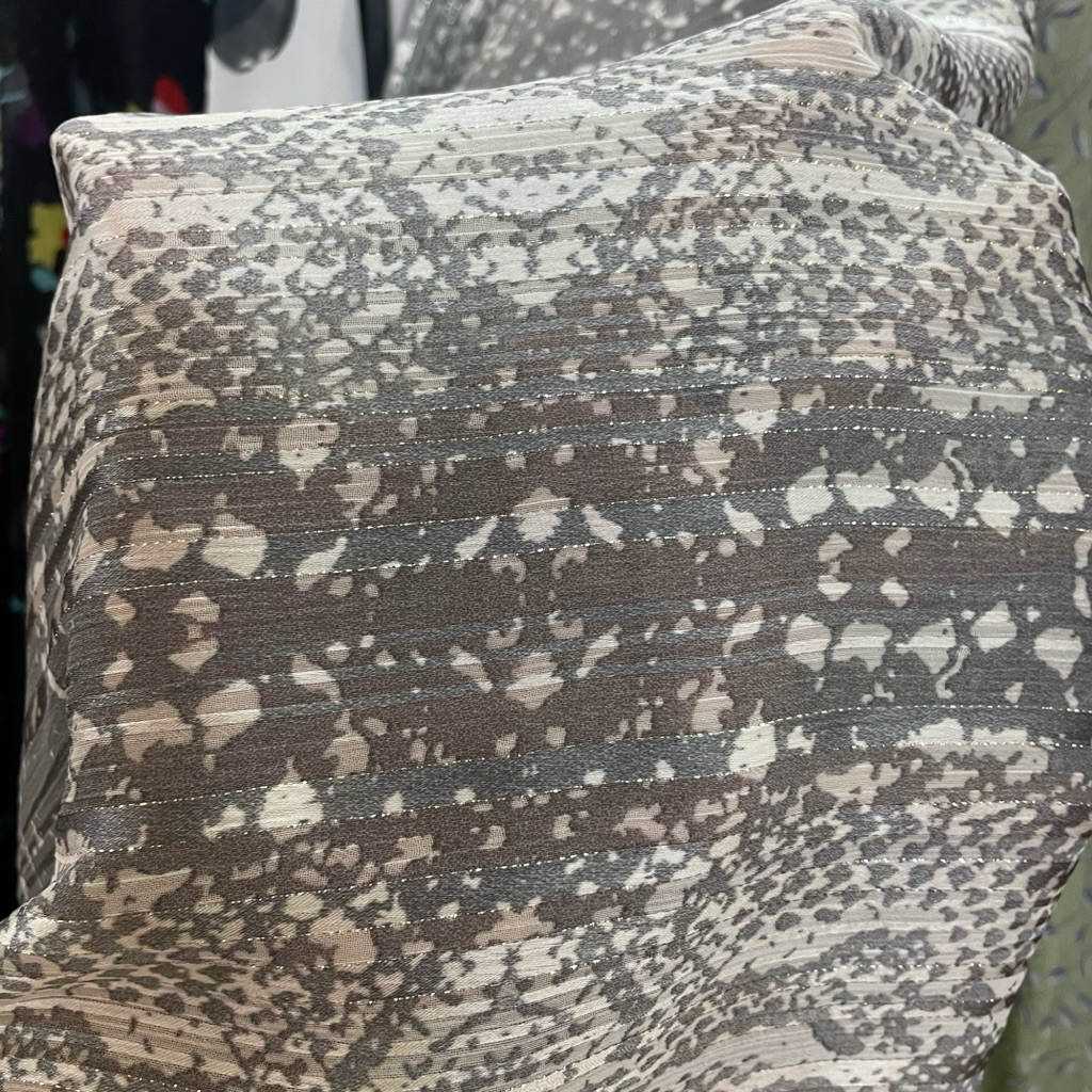 kain sifon silk dobby motif sisik ular premium - kain sifon silk premium - kain sifon silk korea ori