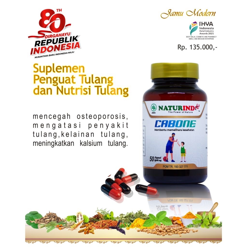 CABONE-HERBAL UNTUK KALSIUM TULANG & GIGI