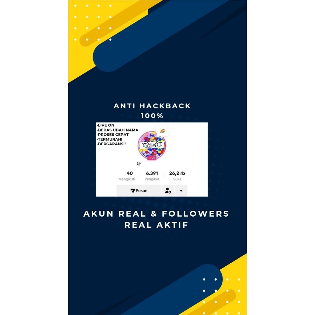 Akun live tiktok hasil fyp real