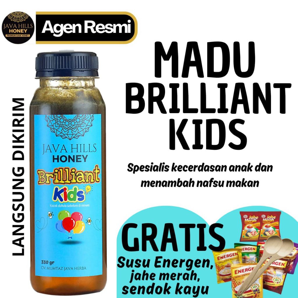 

JAVA HILLS HONEY MADU BRILLIANT KIDS - ANAK CERDAS, TUMBUH KEMBANG ANAK