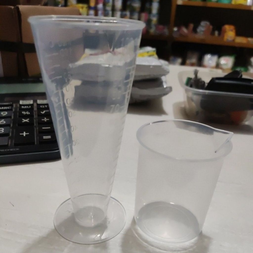 gelas takar 100ml / gelas untuk takaran minuman 100ml