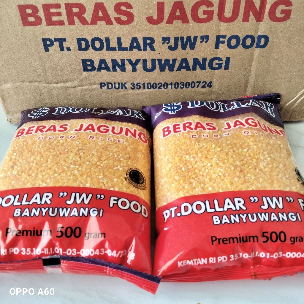 

[1 Paket 2 Pcs] 500 Gram Beras Jagung Asli Tanpa Campuran / Beras Jagung Premium