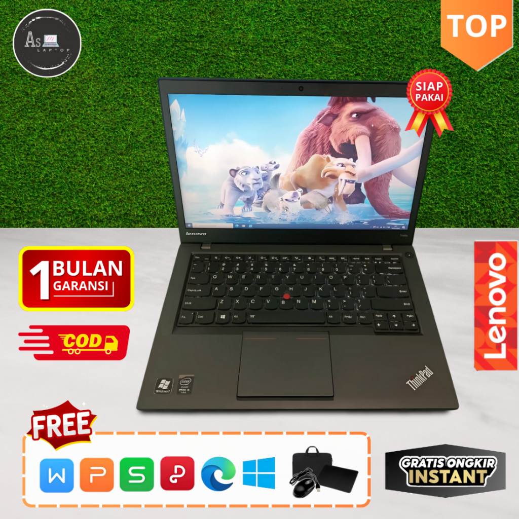 Laptop Lenovo Thinkpad T440 T440S T440P Core i5 i7 Gen 4 Layar 14 inch | Second Mulus Berkualitas da