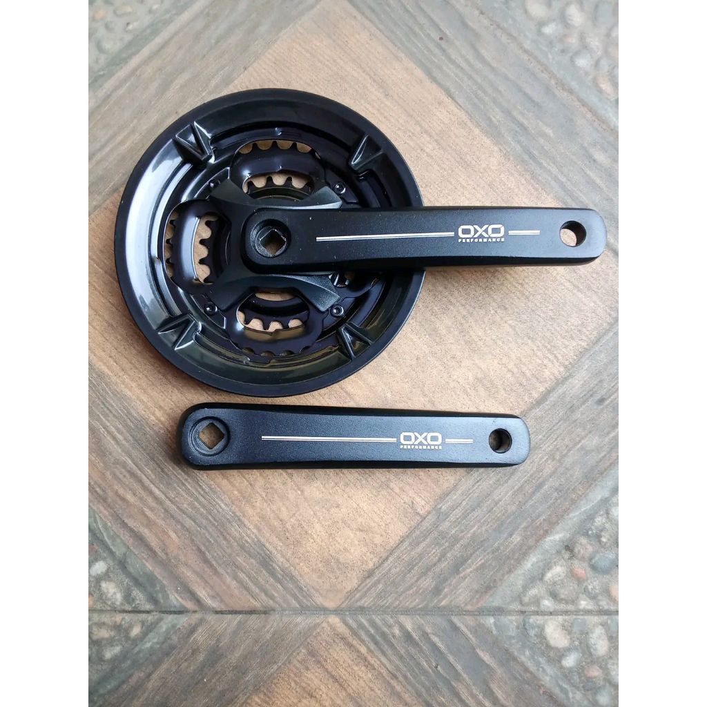 Crank sepeda 3 speed (24-34-44T) merk oxo