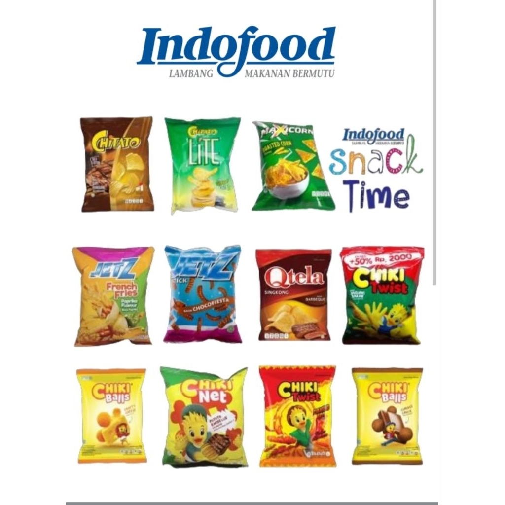 

Chiki-Chiki 15g-20g Best Seller Indofood.1 renteng 10bungkus