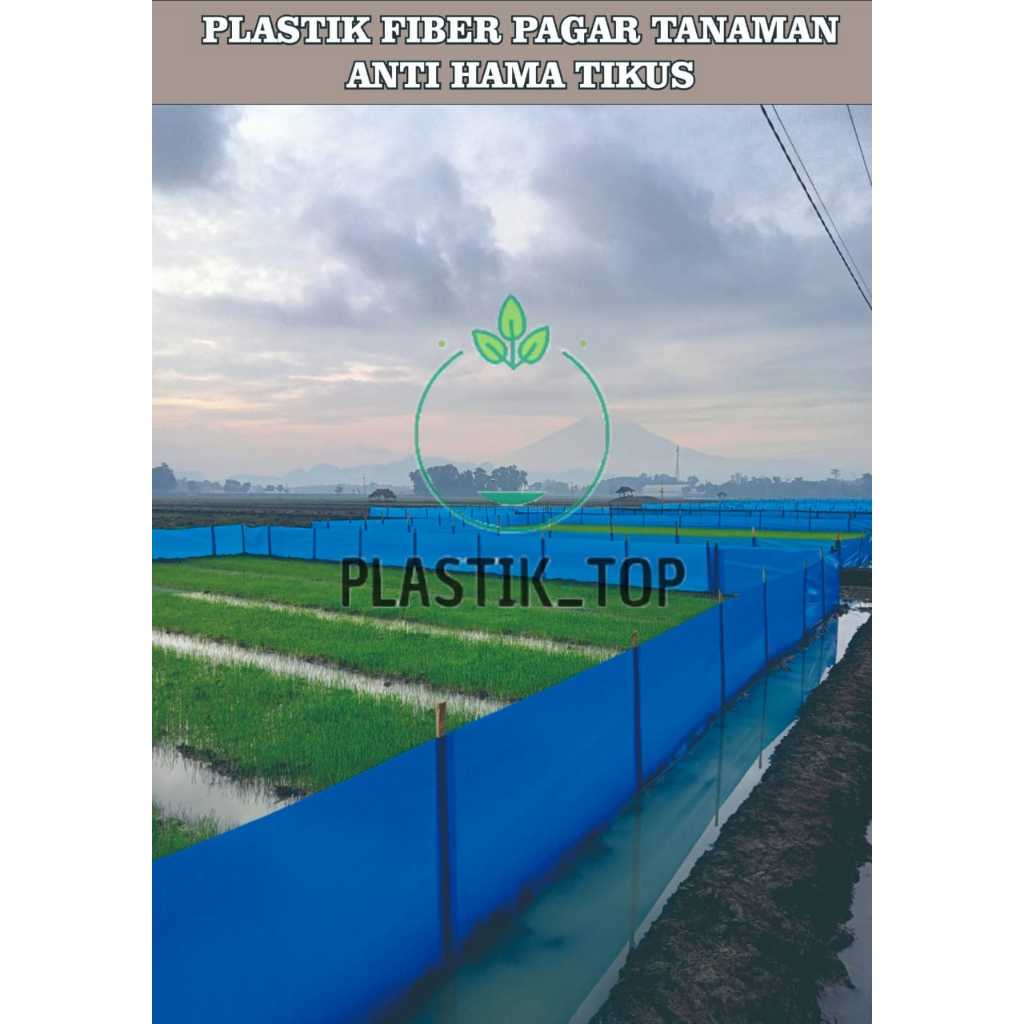 PLASTIK FIBER TEBAL ANTI HAMA TIKUS / TINGGI 60 CM / PLASTIK SAWAH / PLASTIK / FIBER