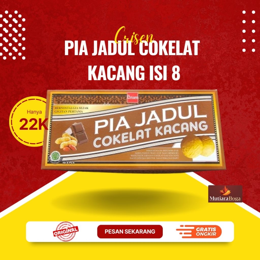 

Bakpia Pia Jadul cokelat kacang isi 8