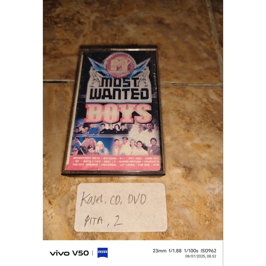 Kaset Pita - Mtv most wanted boys
