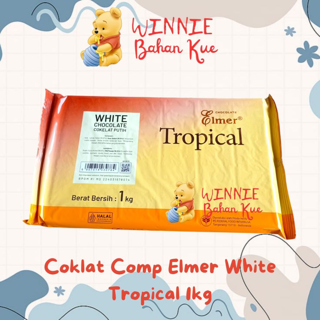 

Cokelat Comp Elmer White 1 kg | Cokelat Putih