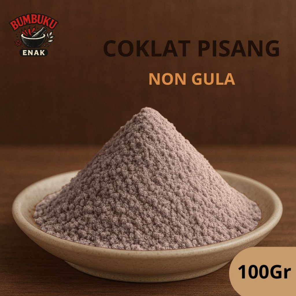 

Bubuk Minuman Non Gula Rasa Coklat Pisang 100gr – Bubuk Minuman Sehat, Rasa Manis Alami Cocok Untuk Diet