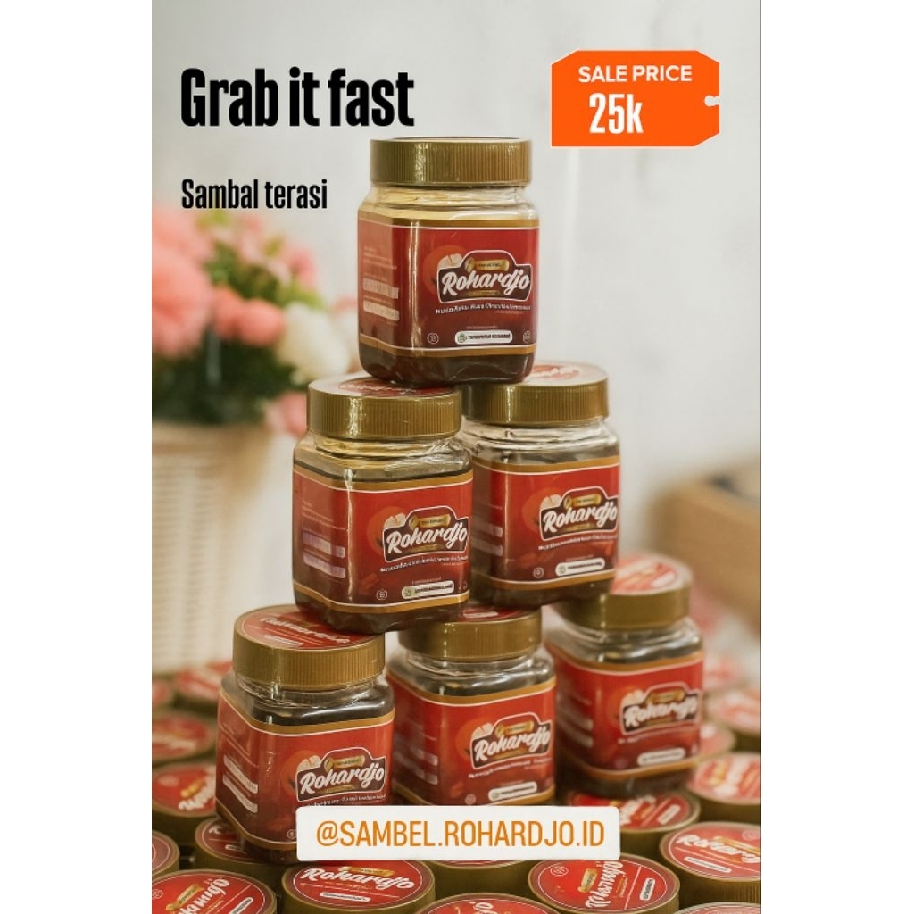 

Sambal RoHardjo || Sambal Terasi || 100% Homemade || Pedas Gurih || Tanpa Pengawet || Rasa Asli Nusantara