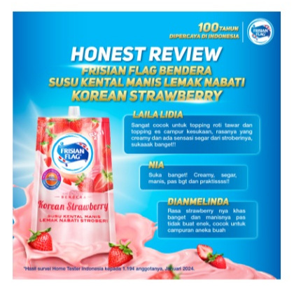 

Frisian Flag Kental Manis Stroberi Korea 260 g