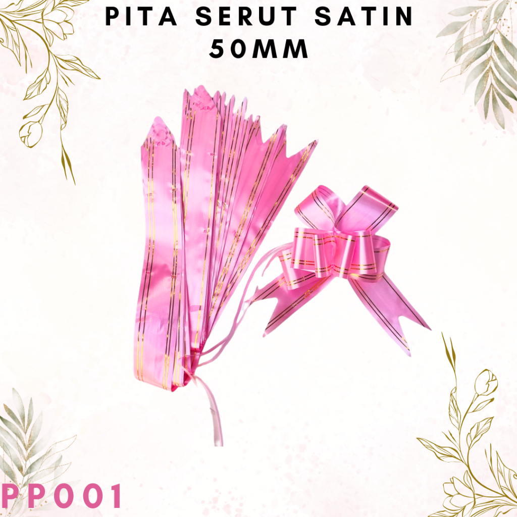 

Pita Serut Satin Pink 5cm [1pak isi 10pc]