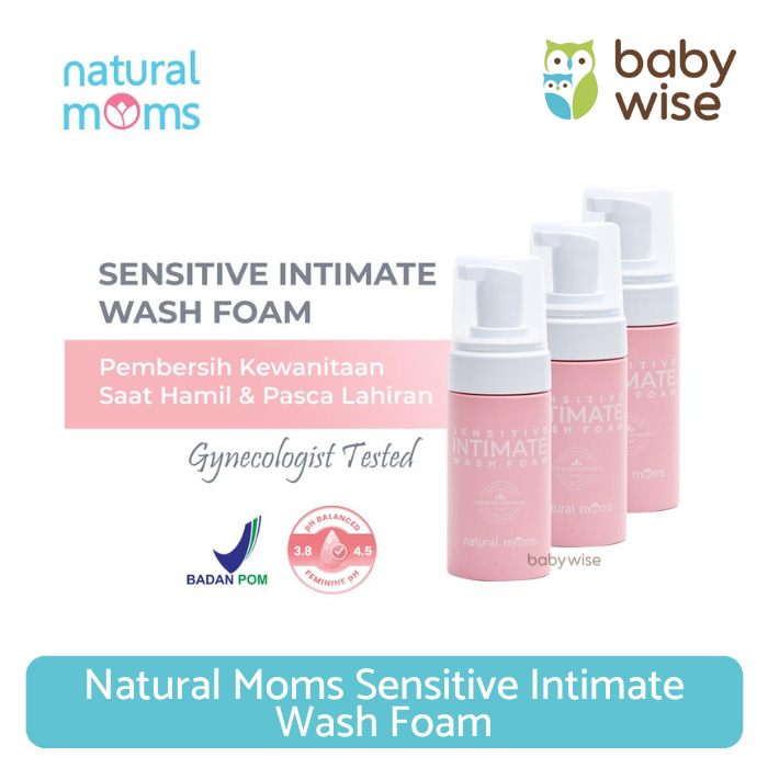 Natural Moms Sensitive Intimate Wash Foam - Pembersih Area Kewanitaan